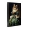 Stupell Industries Cat in Elegant Dress Framed Giclee Design by Wumples